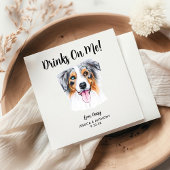 ドッグ結婚ズカクテルナプキン スタンダードカクテルナプキン