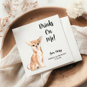 ドッグ結婚ズカクテルナプキン スタンダードカクテルナプキン