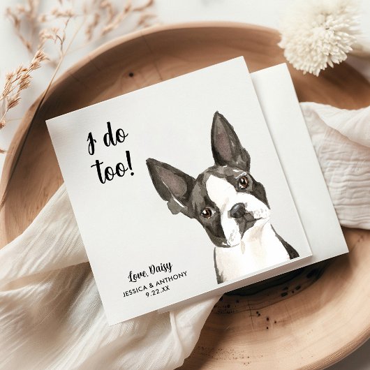 ドッグ結婚ズカクテルナプキン スタンダードカクテルナプキン