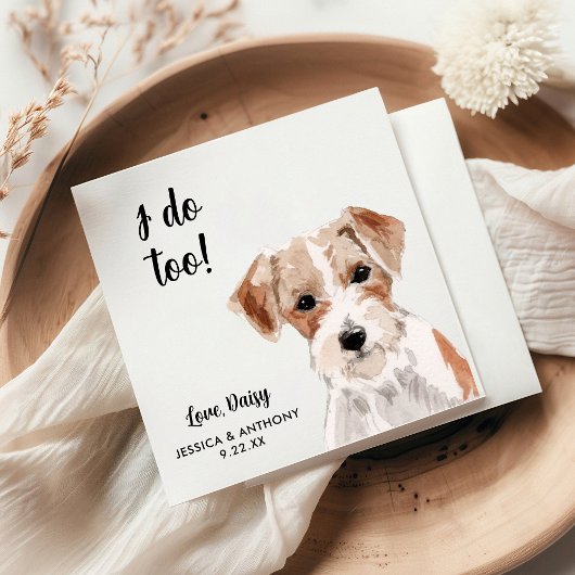 ドッグ結婚ズカクテルナプキン スタンダードカクテルナプキン