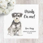 ドッグ結婚ズカクテルナプキン スタンダードカクテルナプキン