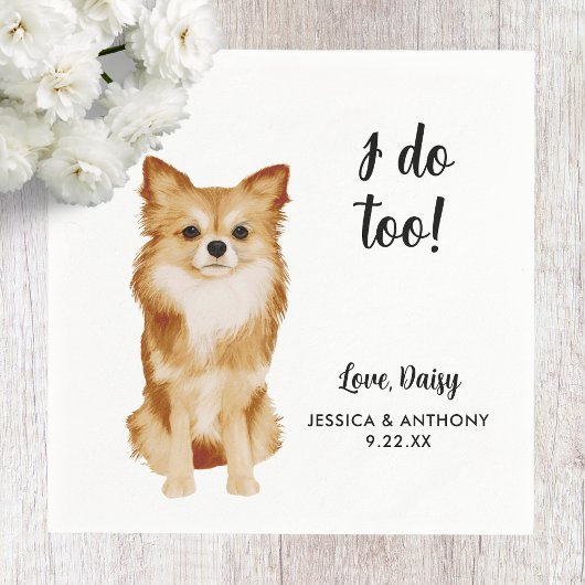 ドッグ結婚ズカクテルナプキン スタンダードカクテルナプキン