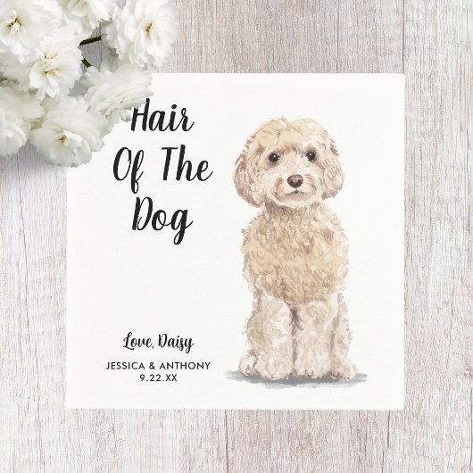 ドッグ結婚ズカクテルナプキン スタンダードカクテルナプキン