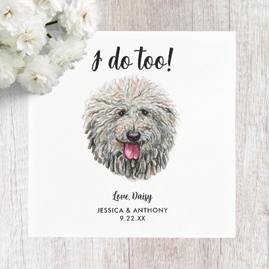 ドッグ結婚ズカクテルナプキン スタンダードカクテルナプキン