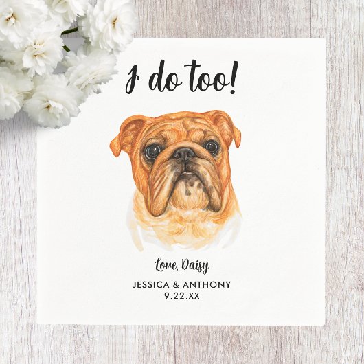 ドッグ結婚ズカクテルナプキン スタンダードカクテルナプキン