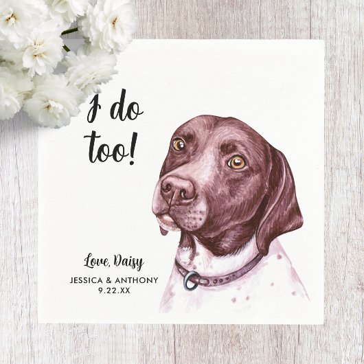 ドッグ結婚ズカクテルナプキン スタンダードカクテルナプキン