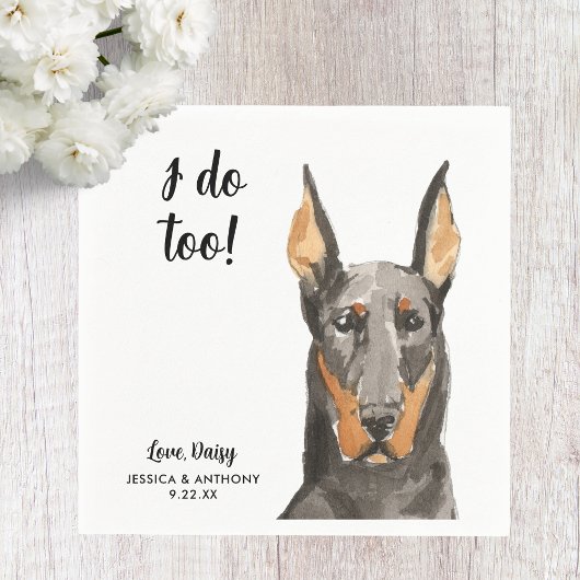 ドッグ結婚ズカクテルナプキン スタンダードカクテルナプキン