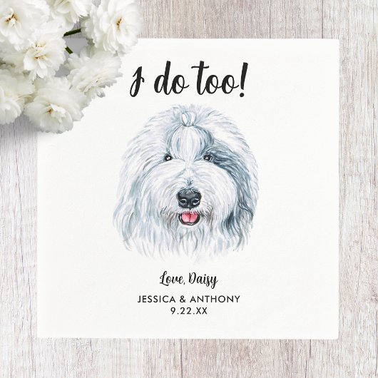 ドッグ結婚ズカクテルナプキン スタンダードカクテルナプキン