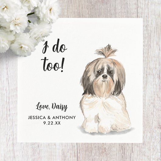 ドッグ結婚ズカクテルナプキン スタンダードカクテルナプキン