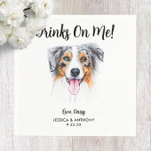 ドッグ結婚ズカクテルナプキン スタンダードカクテルナプキン