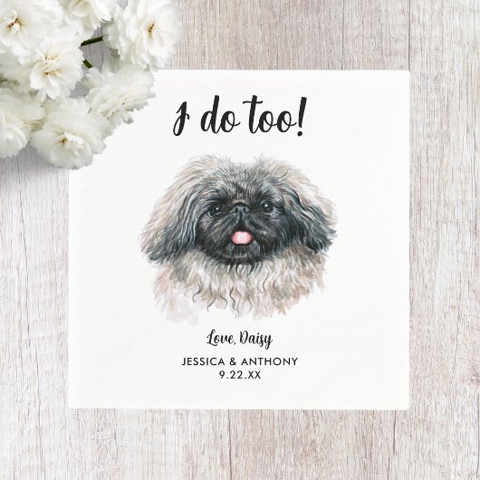 ドッグ結婚ズカクテルナプキン スタンダードカクテルナプキン