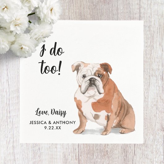 ドッグ結婚ズカクテルナプキン スタンダードカクテルナプキン