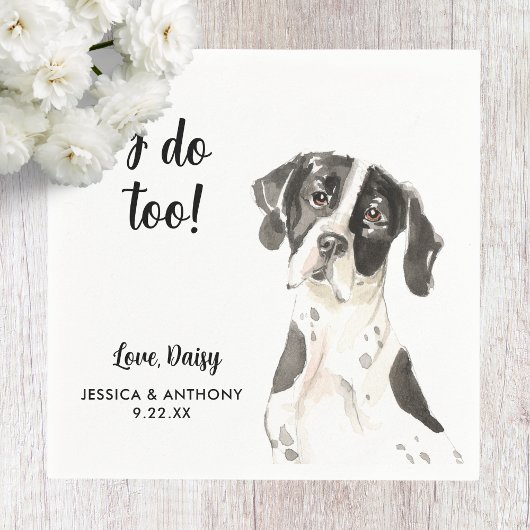 ドッグ結婚ズカクテルナプキン スタンダードカクテルナプキン