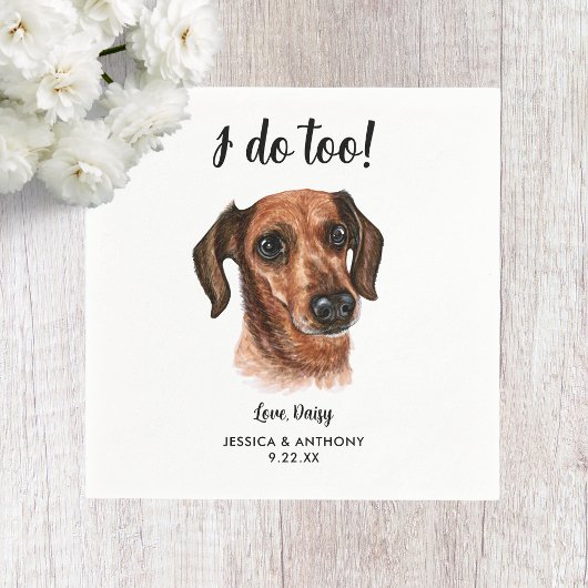 ドッグ結婚ズカクテルナプキン スタンダードカクテルナプキン