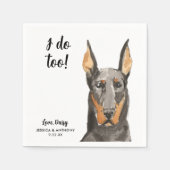 ドッグ結婚ズカクテルナプキン スタンダードカクテルナプキン (正面)