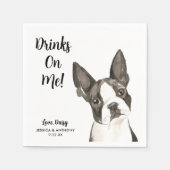 ドッグ結婚ズカクテルナプキン スタンダードカクテルナプキン (正面)