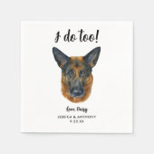 ドッグ結婚ズカクテルナプキン スタンダードカクテルナプキン (正面)