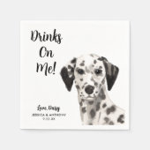 ドッグ結婚ズカクテルナプキン スタンダードカクテルナプキン (正面)