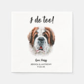 ドッグ結婚ズカクテルナプキン スタンダードカクテルナプキン (正面)