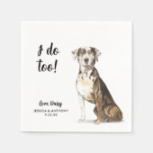 ドッグ結婚ズカクテルナプキン スタンダードカクテルナプキン (正面)