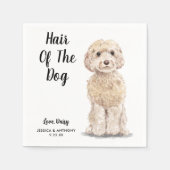 ドッグ結婚ズカクテルナプキン スタンダードカクテルナプキン (正面)