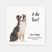 ドッグ結婚ズカクテルナプキン スタンダードカクテルナプキン (正面)