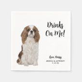 ドッグ結婚ズカクテルナプキン スタンダードカクテルナプキン (正面)