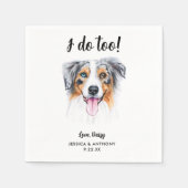 ドッグ結婚ズカクテルナプキン スタンダードカクテルナプキン (正面)