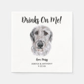 ドッグ結婚ズカクテルナプキン スタンダードカクテルナプキン (正面)