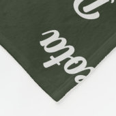 ドッグ縁どの名前とクリスマスウェスタン・コリー フリースブランケット (角)