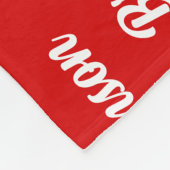 ドッグ縁どの名前のクリスマス・テリア フリースブランケット (角)