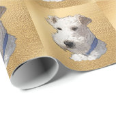 ドッグ芸術的 – ワイヤキツネテリア ラッピングペーパー (ロールコーナー)