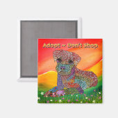 ドッグ認識度磁石を買わない マグネット (正面/裏面)