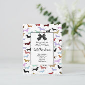 ドッグ誕生日招待状 招待状 (スタンド正面)