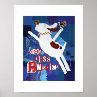 ドッグ賛美アメリカプリント ポスター