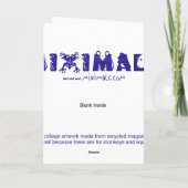 ドッグ賛美アメリカ・グリーティング・カード カード (裏面)