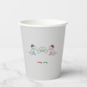 ドッグ遊ズとクリスマスライトパーティー 紙コップ (正面)