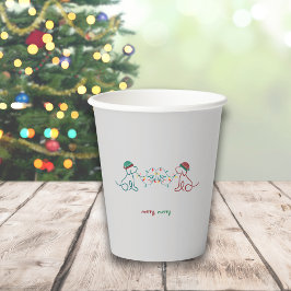 ドッグ遊ズとクリスマスライトパーティー 紙コップ