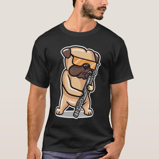 ドッグ遊バスーン Tシャツ (正面)