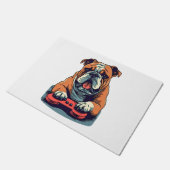 ドッグ遊ビデオゲーム ドアマット (アングル)