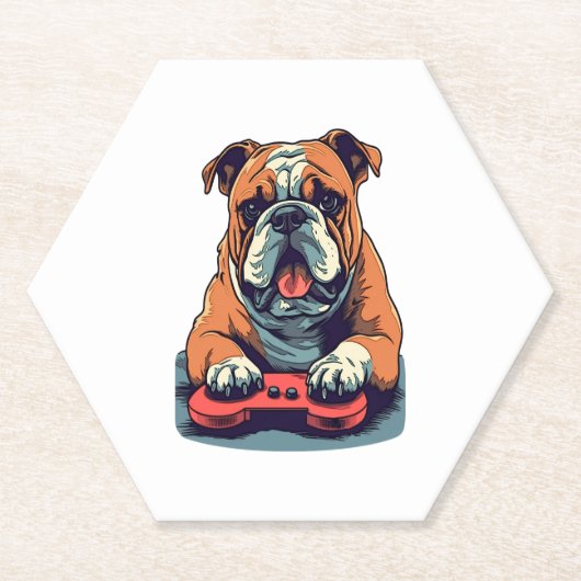 ドッグ遊ビデオゲーム ペーパーコースター (正面)