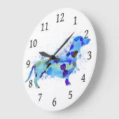 ドッグ160テクケルダシュント ラージ壁時計 (傾斜)