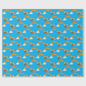 『ドッグ·アンド·レインボー·グラフィティ』 ラッピングペーパー (フラット)