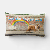 『ドッグ·アンド·レインボー·グラフィティ』 ランバークッション (裏面)