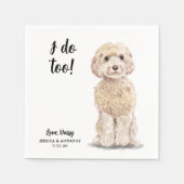 ドッグ ウェディング カクテル ナプキン スタンダードカクテルナプキン (正面)