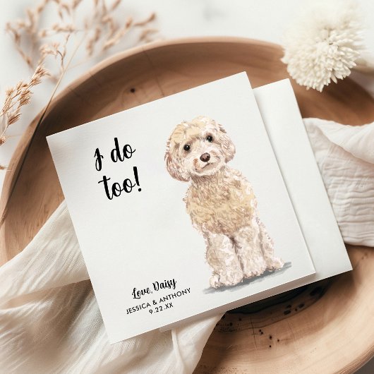 ドッグ ウェディング カクテル ナプキン スタンダードカクテルナプキン