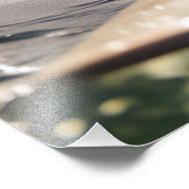 ドッグ・オン・サーフィン・ボード フォトプリント            (角)