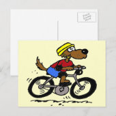 ドッグ・オン・バイク ポストカード (正面/裏面)