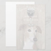 ドッグ·オー·ビン·グレイハウンド 便箋 (正面/裏面)