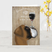 ドッグ·オー·ビン·ボクサー カード (黄色い花)